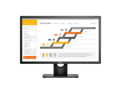 Monitor LED 24" (23,5"-26,4") DELL 23,8'' E2418HN Czarny